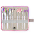 Customized Logo Private Label Wholesale 10pcs Colorful Makeup Brush Set White Spiral Handle Concealer Makeup Brush Set