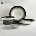 Creative Design Ceramic Underglaze Soup Bowls Hand Painted Pattern Catering Restaurant Porcelain Salad Deep Ramen Bowl Set