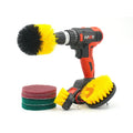 Zhenda 7-Piece Household Cleaners Kit Durable PP Material Kitchen Cleaning Supplies Brush for Drill
