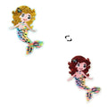 Oem Iron on Cartoon Mermaid Flip Sequin Patch for Children Cloth