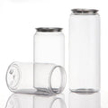 Premium Materials Plastic Can  Custom Little Clear Plastic Bottles With Aluminum Easy Seal Easy Open Lid