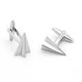 Wholesale Triangle Airplane Novelty Cufflinks Custom Mens Business Suit Shirt Fashion Accessory Wedding Tuxedo Trendy Jewelry