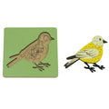 BO(NX)010 Montessori Material Wooden Educational Toys of Bird Puzzle