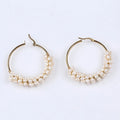 2022 Trendy 3.5-4mm White Grade a Natural Freshwater Potato Pearl Earrings for Women