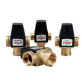 DN20 Brass 3-Way Thermostatic Mixing Valve Male Thread Small Floor Heating Electric Power Regulation Safety Structure-General
