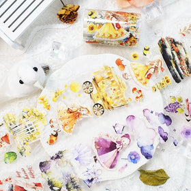 Custom HD Digital Printing Transparent PET Tapes Sticker Roll for Scrapbooking