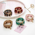 European American Tassel Multi-Layer Bracelet with Cross-Border Crystal Temperament New Ornaments Style for Women's Bangles