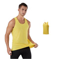 GZYEL-1001 Men Sleeveless Elastic Solid Breathable Sports Clothes Comfortable Men's Training tank Top Fitness Wear