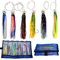 6" Big Game Squid Skirt Octopus Sea Fishing Soft Trolling Lure  Tuna Marlin Wahoo Saltwater Boat Fishing Lure