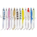 Sea Fishing Lures Pesca 85mm 2.3g 6pcs a Bag Soft Plastic  Eel with hook Shaped Bait  Luminous Eellure Sea Fishing Bait