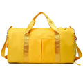 New Women Custom Sequin Sport Duffel Bag Pink Nylon Overnight Tote Waterproof Low MOQ