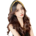 AU LONGFOR Hot Sale Hairband Wig Half Headgear Full Wig Synthetic Hair Type Natural None Lace Wigs Straight and Curly Wholesale