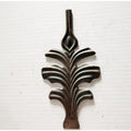 195x100mm Ornamental Wrought Iron Components Elements Flowers Stamped Steel Leaves for Gate Fence Stair Railing Parts