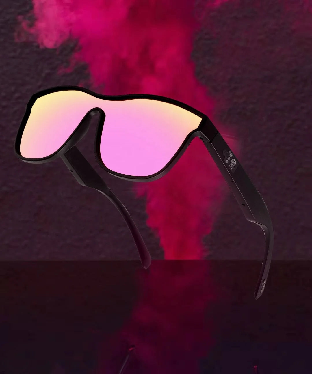 Mirror Polarized Smart Sunglasses Wireless  Wireless Sports Music Frequency air Conduction Glasses Smart Sunglasses Camera