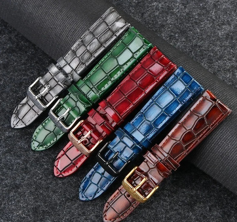 Vintage Cowhide Watch Strap Adaptor for Aqua Ghost Pilot Series Bracelet Compatible with 18 20 22mm Models