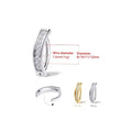 G23 Titanium Reverse Zircon Belly Button Rings Fashionable Click Navel Body Jewelry Children Wedding Gift Engagement Orthodox