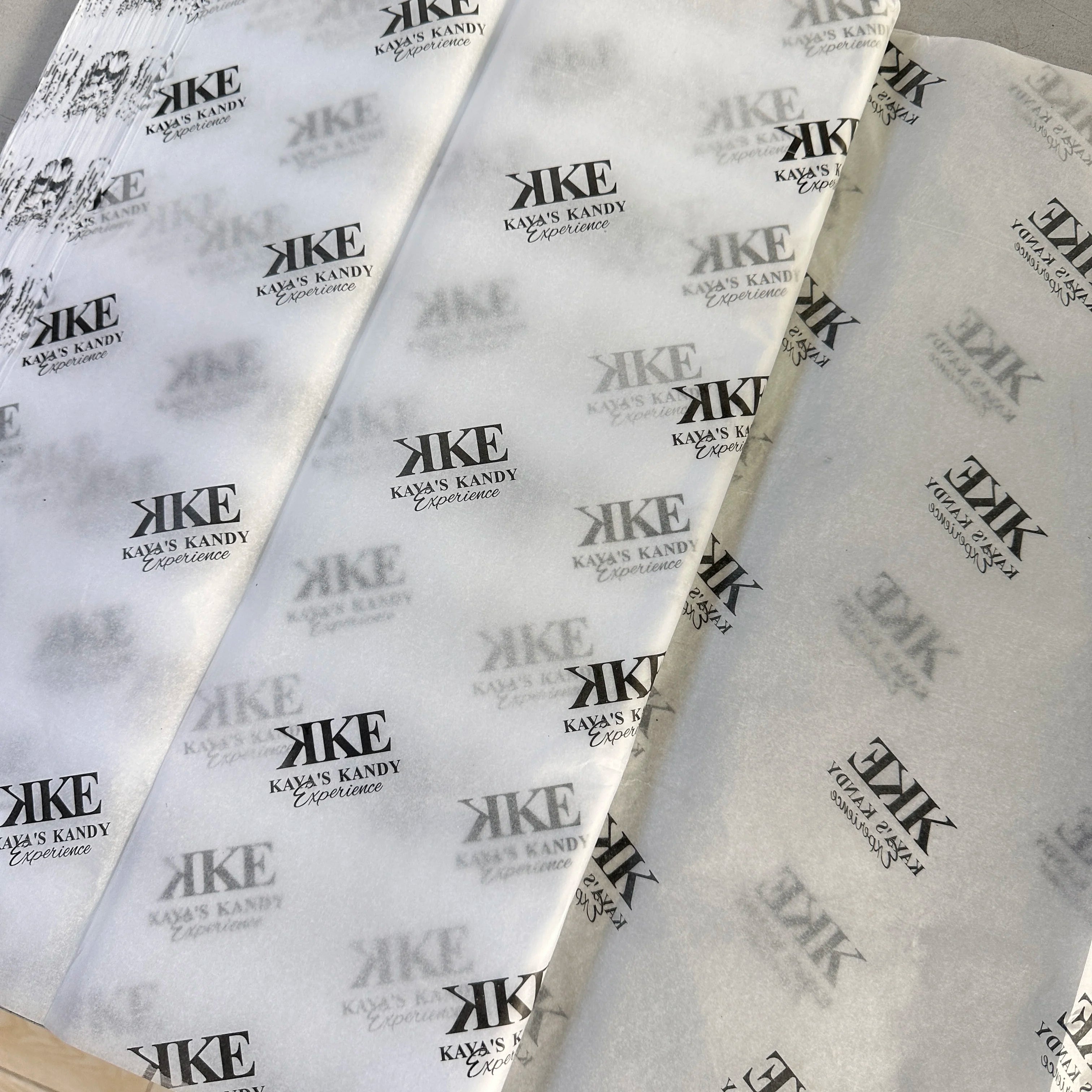 Custom Foil Stamping Tissue Paper Wrapping Paper for Clothing Packaging Tissue Paper