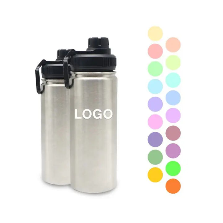 Double Wall Vacuum Metal Vacuum Flask Portable Stainless Steel Sport Thermos Insulated Water Bottle Thermos for Hot Coffee