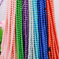 Glass Imitation Pearl 6/810/12mm Handmade Beaded Material Color Straight Hole Pearl