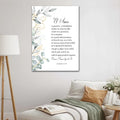 Wholesale Watercolor Bible Verse Still Life Canvas Print Christian Gift Religious Home Decor