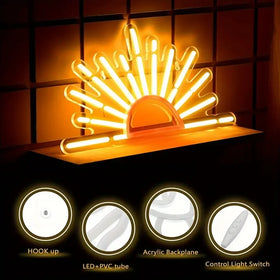 Dropshipping NO MOQ Fast Delivery Factory Custom Neon Sign and Sunrise Neon Sign Custom Made Wedding for Party Decor