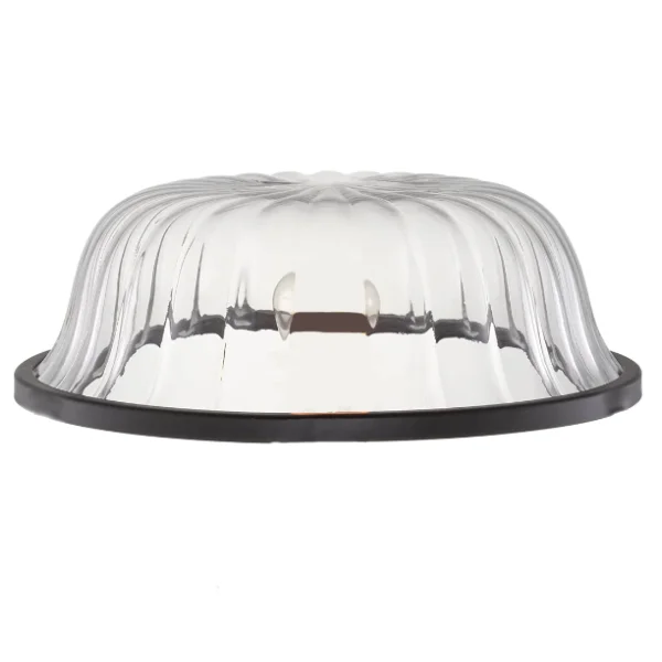 Factory Farmhouse Minimalist Semi-Flush Mount Ceiling Light Hand Blown clear Glass Lamp Shade Eco-Friendly Chinese European