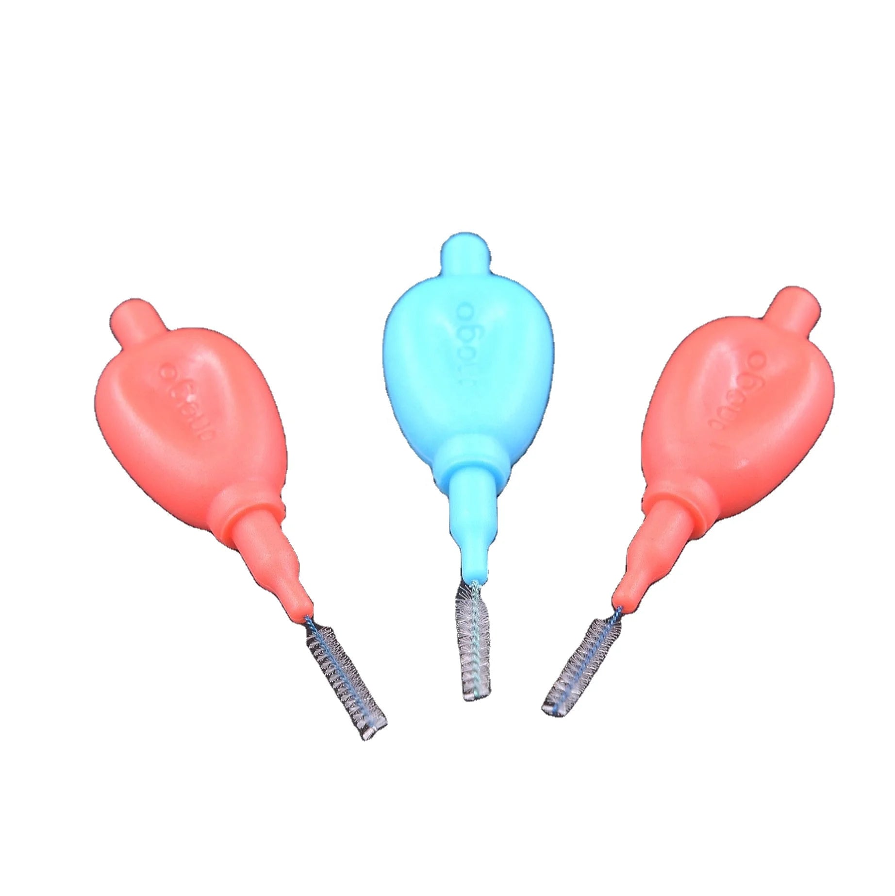 Private Label Washable Reusable pink Dental Brush Sticks Dental Gum Care Tooth Pick Interdental Brush