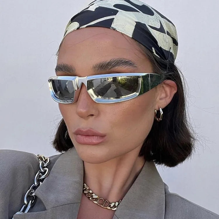 Sunray New Cycling Sports Sunglasses Y2K Future Sunscreen Punk Glasses Hip Hop Fashion Designer Party Sunglasses