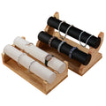 Elegant Detachable Rubber Wood Bangle Bracelet Display Stands Jewelry Container Showcase Organizer