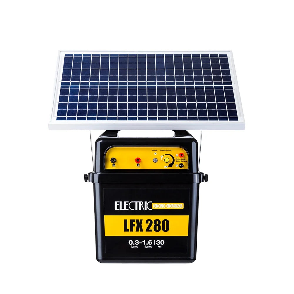 Fence Energizer With Solar Panel Electric Fence Energizer