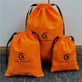 Eco Friendly Custom Logo Gift Packing Twill Cotton Double String Handbag Hat Wallet Belt Drawstring Pouch Bag Shoe Dust Bag