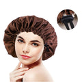 Double Layer Reversible Adjustable Satin Bonnets Cap Sleeping Curly Natural Hair