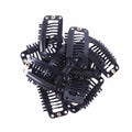 1000pcs/bag  3.2cm Clips 9-Teeth Snap-Comb Wig Clips with Rubber for Hair Extension Wigs Weft Hairpiece DIY Clips