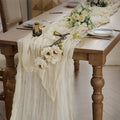 Rustic Gauze Table Runner Cheesecloth Runner for Weddings Polyester Wedding Party Decoration