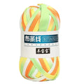 100g Fancy Polyester Yarn 7S Count for DIY Woven Baskets & Crochet Bags 36 Colours Sewing Material
