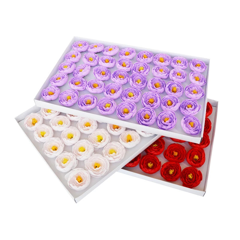 INUNION 2025 New Wholesale Decorative Design Colorful Peony Rose Soap Flower From China Factory