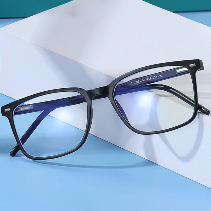 Sun Glasses Frame Men Progressive Fashion Designer Computer Glasses Anti Blue Light Blocking TR Optical Frame Eyeglasses for Men