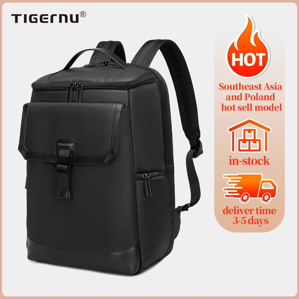 Anti-wrinkle Hot Sales Waterproof Laptop Business Backpack Bags 15.6 Inch Men Laptop Backpack With Two Laptop Layer