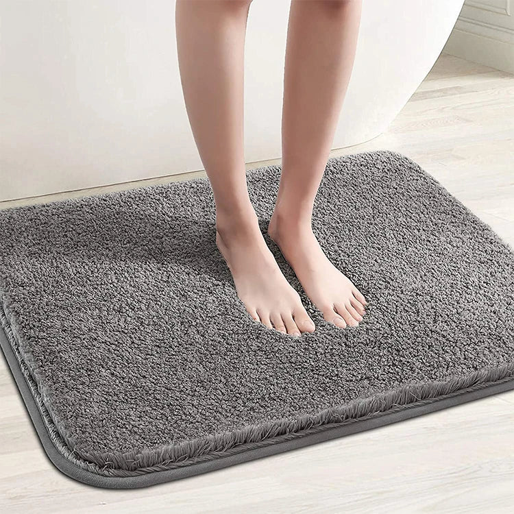 100% Polyester Luxury Microfiber Bath Mat Oeko-Tex Certified Christmas Edition Soft Shaggy Anti-Slip TPR Modern Thin Home