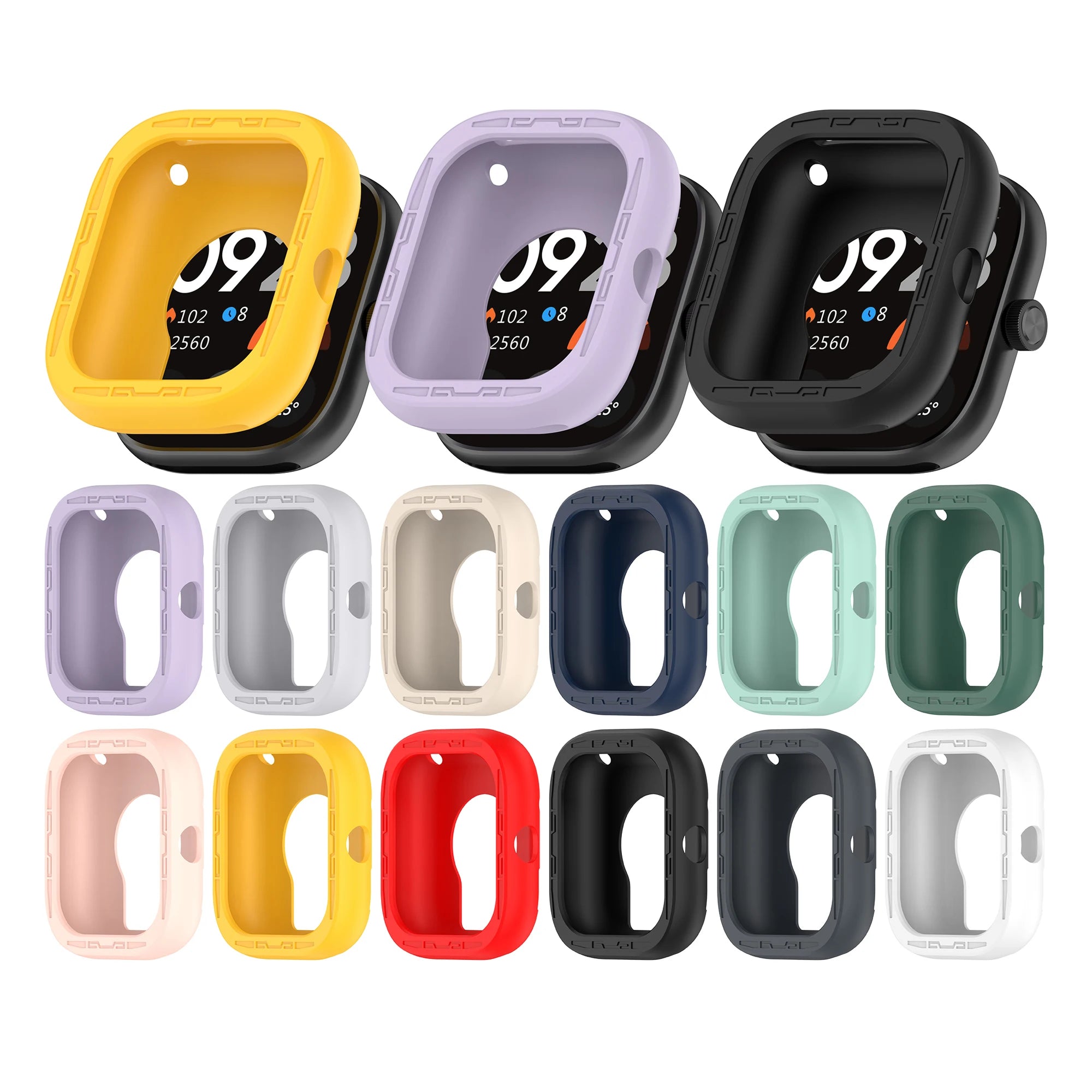 ShanHai Soft TPU Cover Protective Case for Redmi Watch 4 Screen Protector Silicone Prevention Case for Redmi Watch4