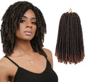 12inch Pre Twisted Spring Bomb Nubian Twist Hair Pre-looped for Ghana Mini Spring Twist Synthetic Crochet Braid Pre-Separated