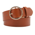 Women's Fully Adjustable Casual Jeans Belt With Rounded Buckle