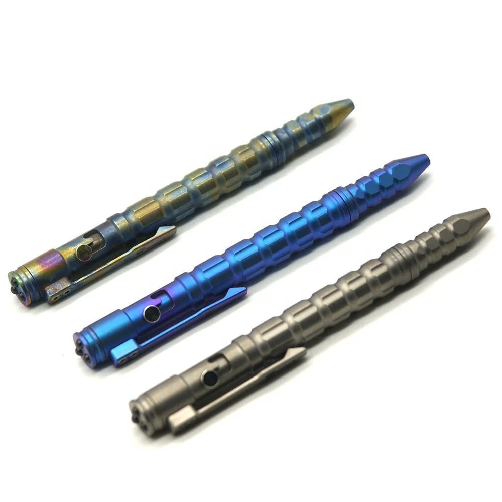 EDC Ballpoint Pens Precision Machined Writing Titanium Bolt Action Pen