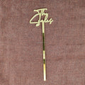 Customized Gold Silver Rose Gold Black White Frosted Clear Acrylic Drink Stirrers With Customized Laser Cut Logo