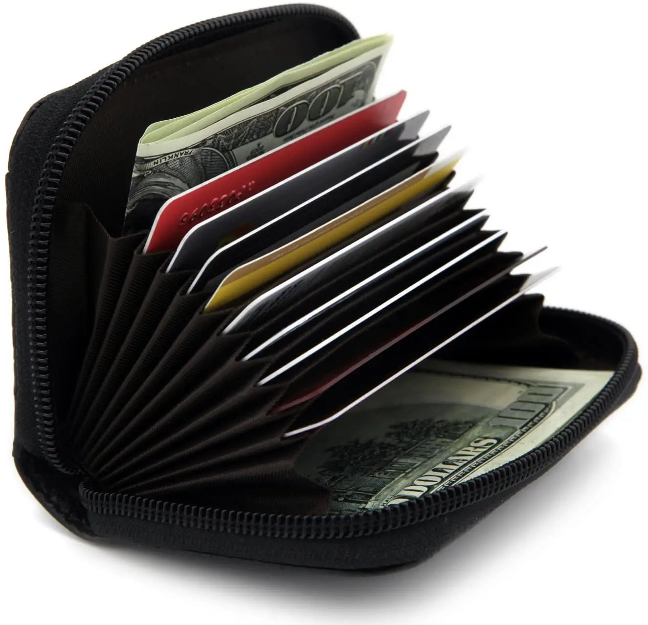 Custom Logo Business Credit Card Holder Pu Leather Secure Blocking Card Rfid Minimalist Wallet