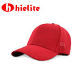 Original Design Manufacturer Red Solid Color Quick Drying Sporty 100% Polyester Unisex Sports Cap Argyle Pattern Common Fabric
