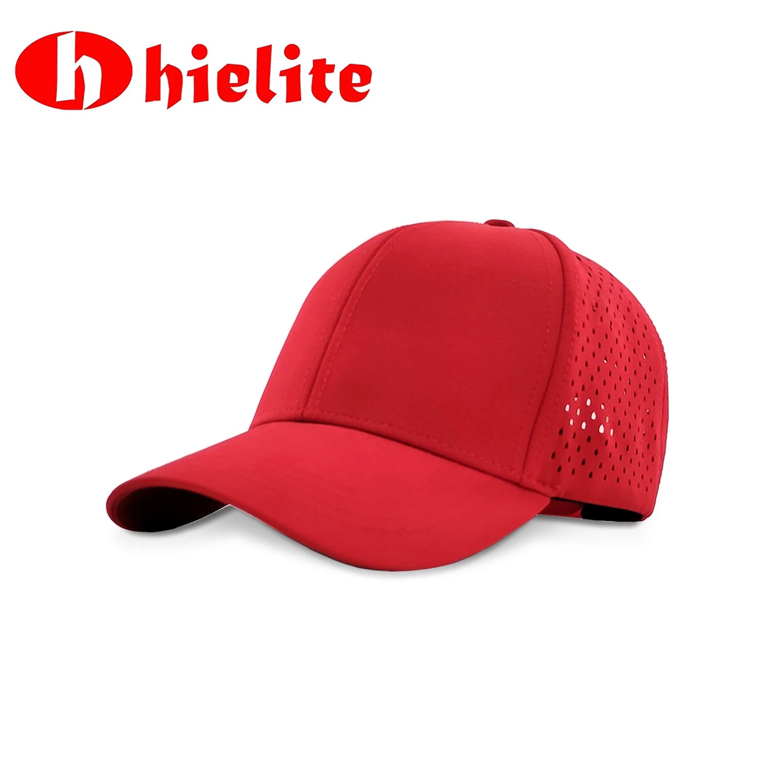 Original Design Manufacturer Red Solid Color Quick Drying Sporty 100% Polyester Unisex Sports Cap Argyle Pattern Common Fabric