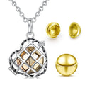 Heart Memorial Keepsake 925 Sterling Silver Cremation Jewelry Urns Pendant Ashes Necklace with Cage