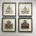 Professional Manufacturer European Architectural Style Square Abstract Artwork Wall Decor Painting 3D Carving Relief Wall Art MegaBDM