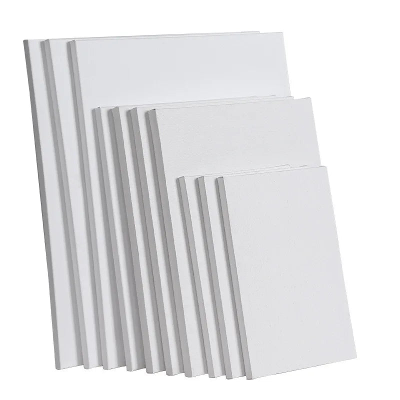 New 25*25cm Blank Stretched Artist Oil Painting Canvas 100% 280g Pure Cotton Canvas for Oil and Acrylic Painting